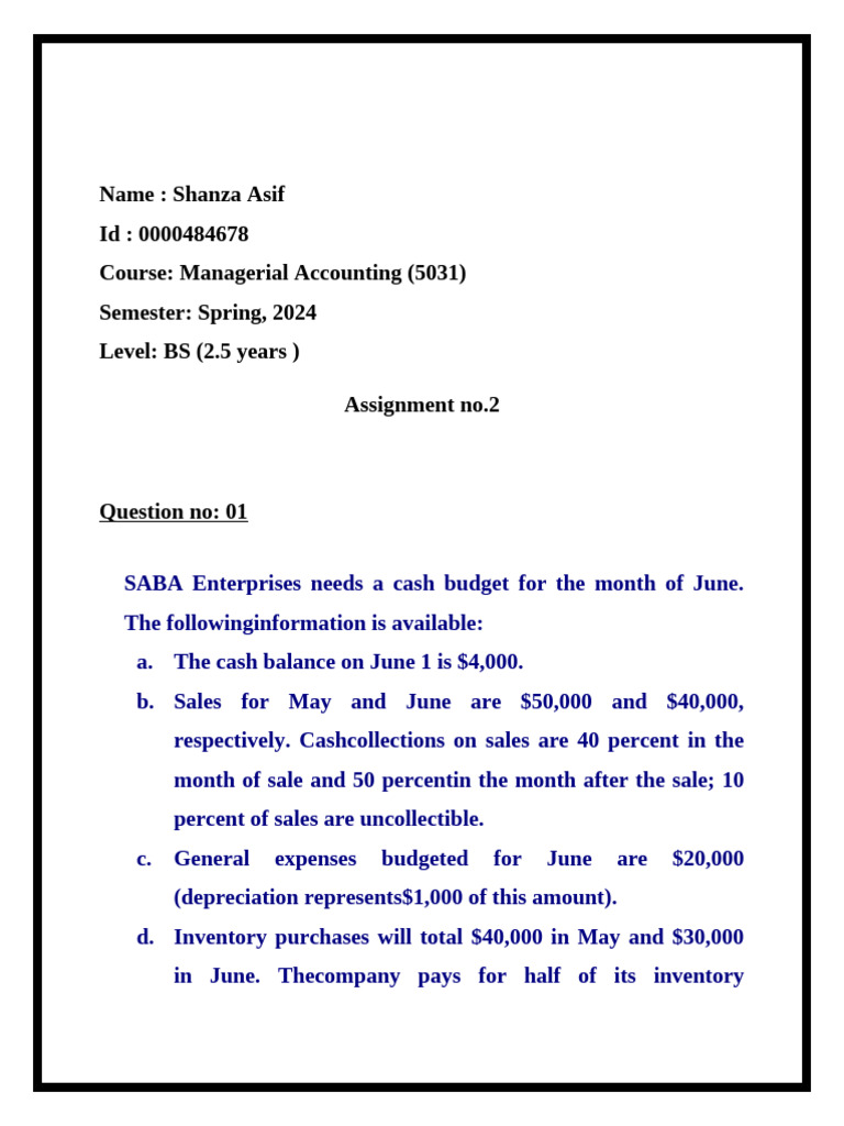 5031(Assignment 2) | PDF | Net Income | Income Statement