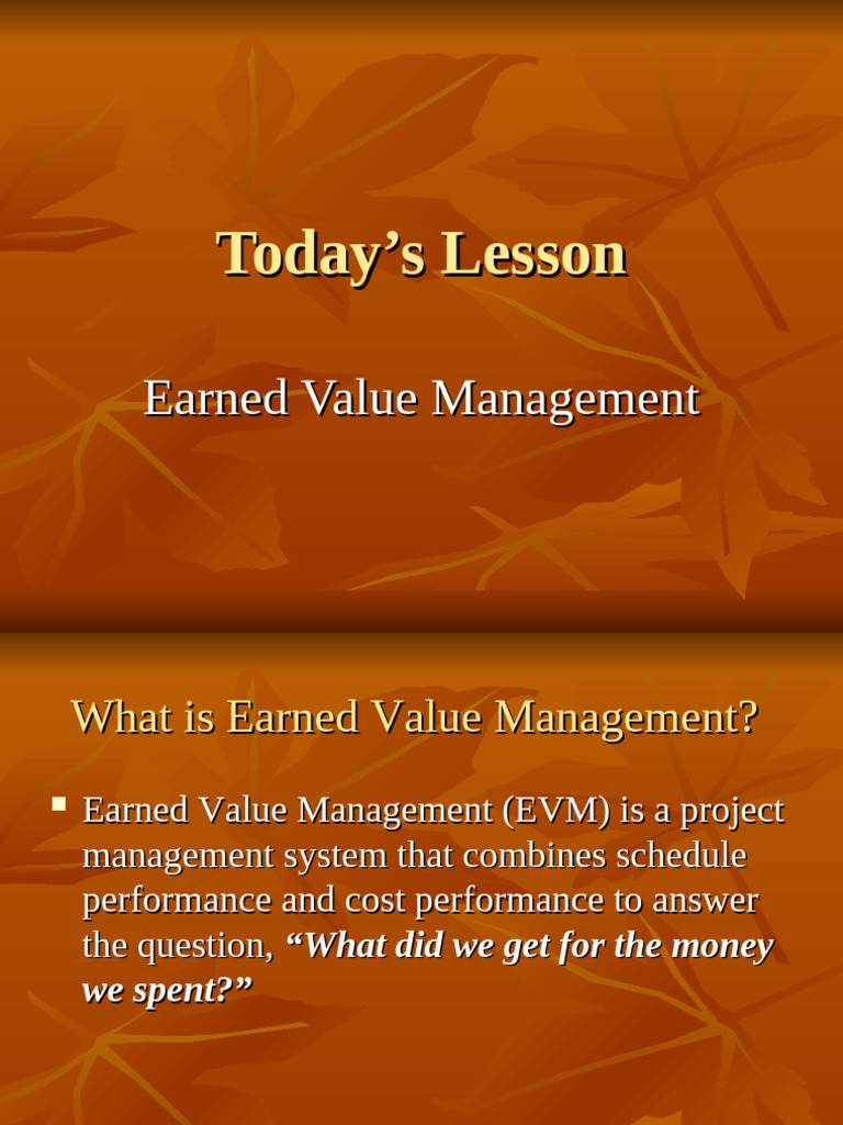Understanding Earned Value Management | PDF | Analysis