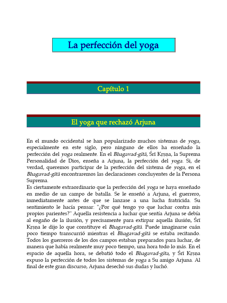 La Perfeccion Del Yoga | PDF | Mente | Yoga