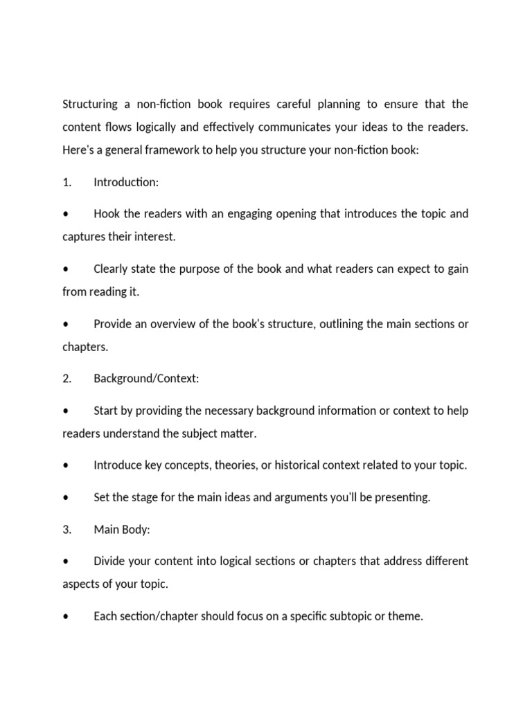 Structuring Your Non-Fiction Book Guide | PDF | Citation | Non Fiction