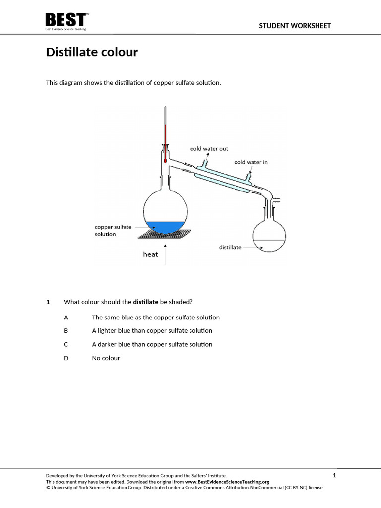 BEST - CSU - 1 - 3 - Diagnostic - Distillate Colour | PDF ...