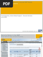 Rsecnote Doku 07 2009 From SAP