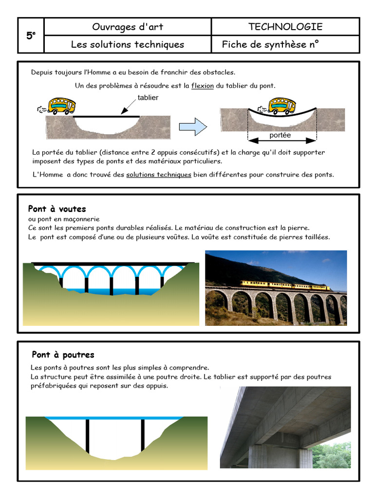 Types de ponts et leurs structures | PDF