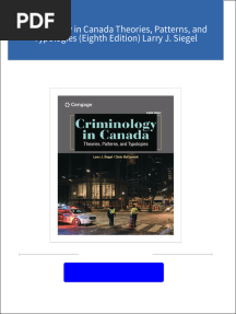 Instant download Criminology in Canada Theories, Patterns, and Typologies (Eighth Edition) Larry J. Siegel pdf all chapter