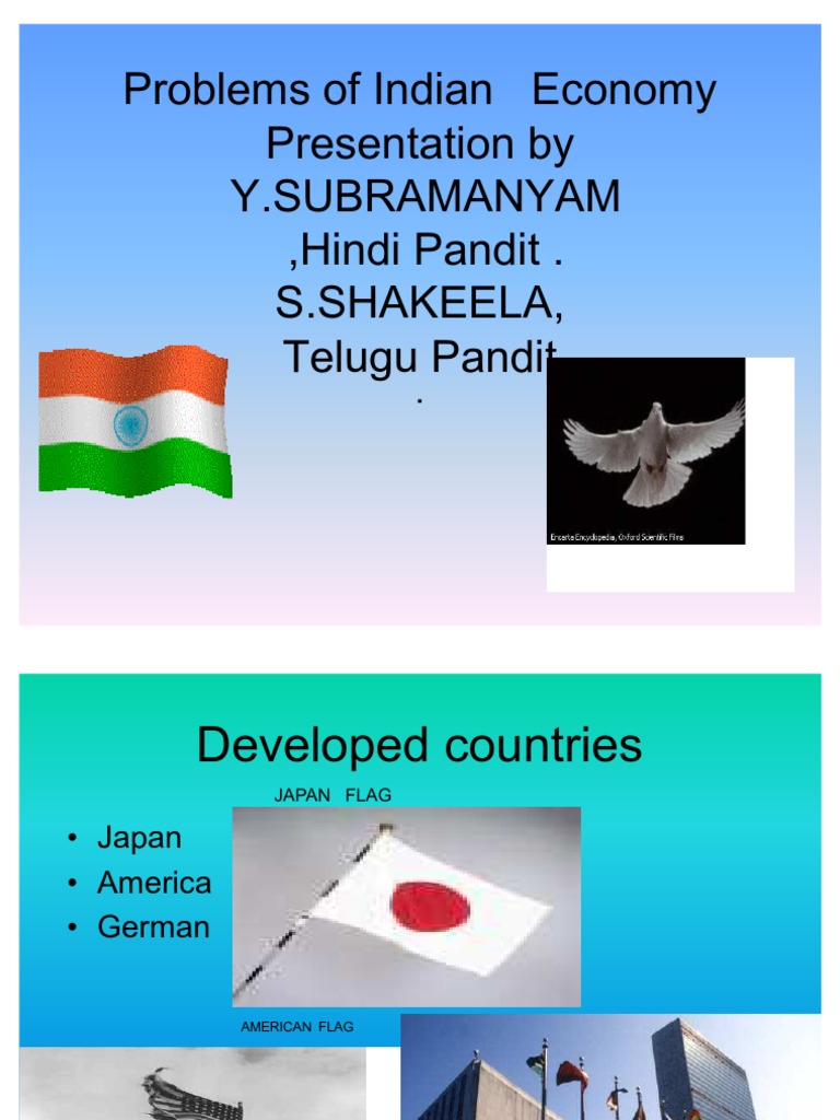 Problems of Indian Economy | PDF | Politics