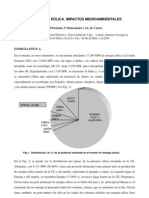 Impactos Medioambientales de La Energía Eólica