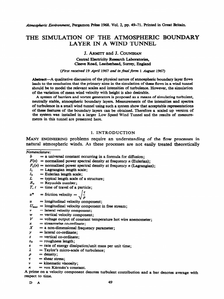 Simulating Atmospheric Boundary Layers | PDF | Turbulence | Boundary Layer