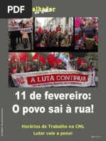 O Trabalhador da CML nº 149 - Janeiro/Fevereiro 2012
