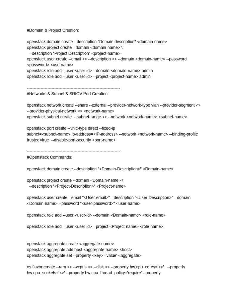 Some useful commands pdf open stack internet