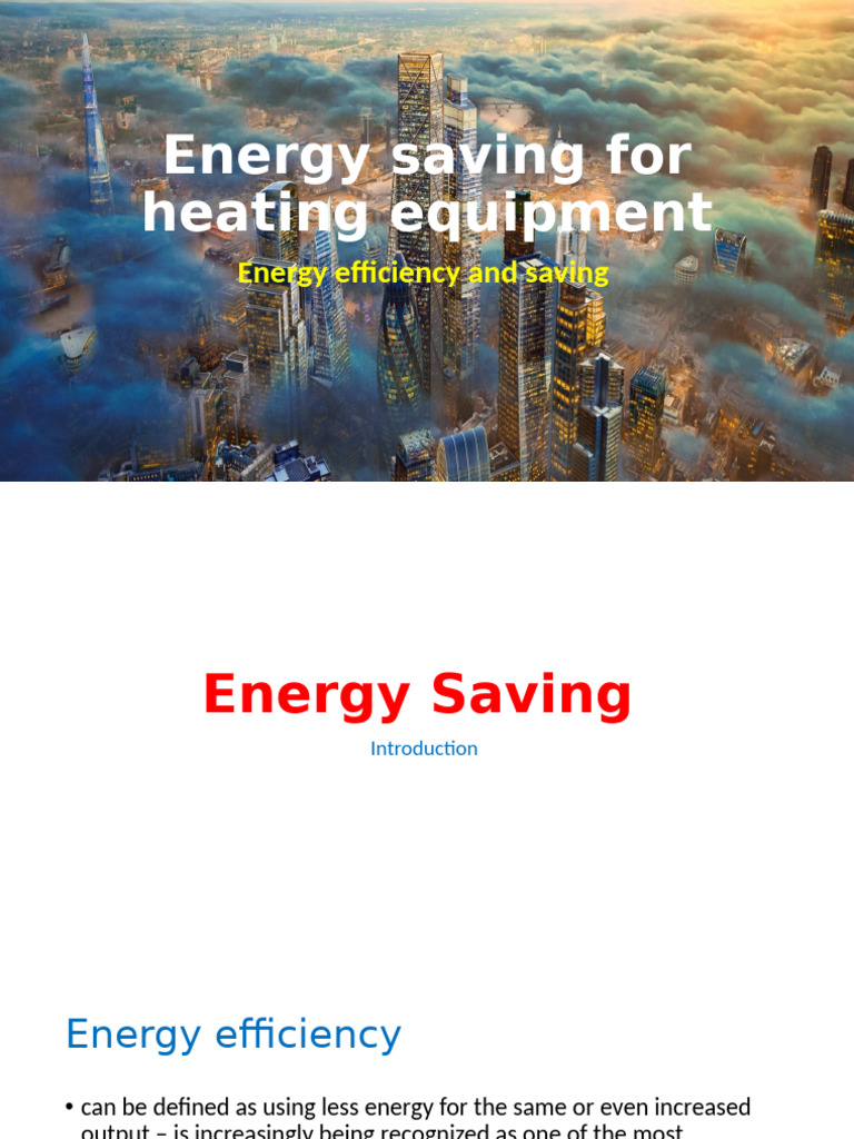 Energy Efficiency in Heating Systems | PDF | Efficient Energy Use ...