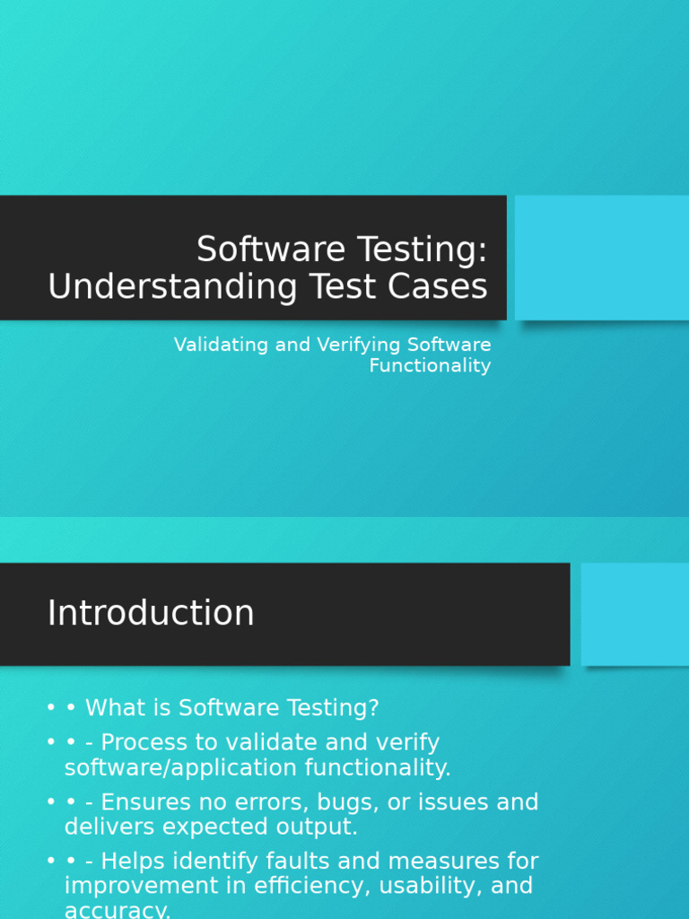 Test Case Management in Software Testing | PDF | Software Testing ...