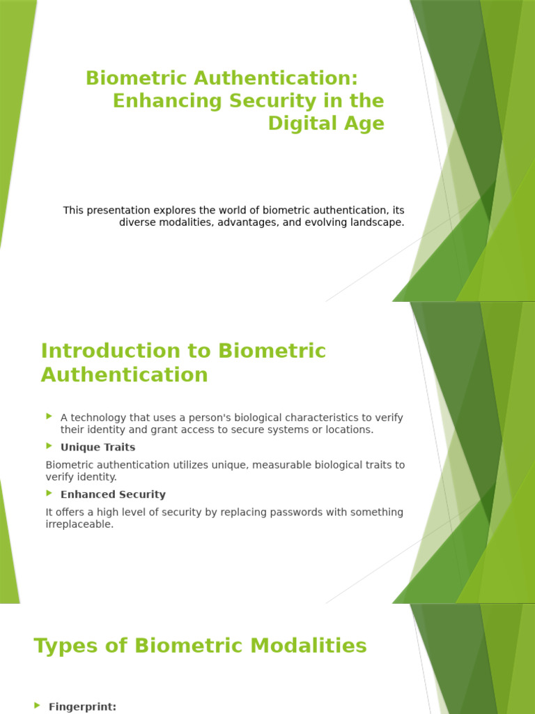 Biometric Authentication Overview | PDF | Biometrics | Authentication