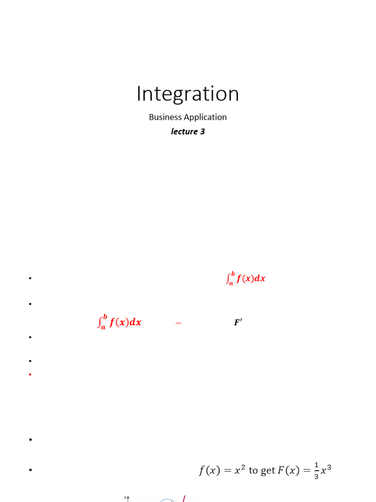 Lec 3 Integration | PDF | Integral | Function (Mathematics)
