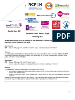 Joint Briefing - Health and Social Care Bill Report