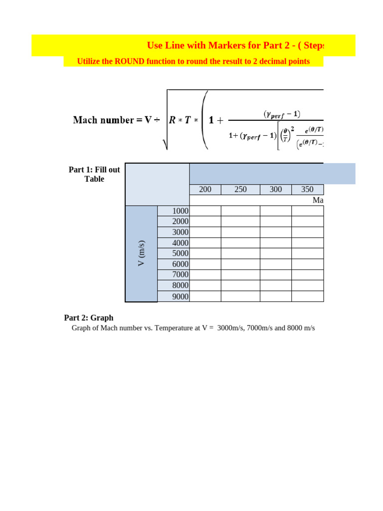 Mach Number vs. Temperature Graphs | PDF