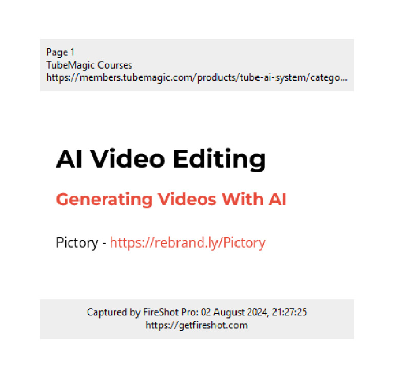 07-AI Video Editing | PDF