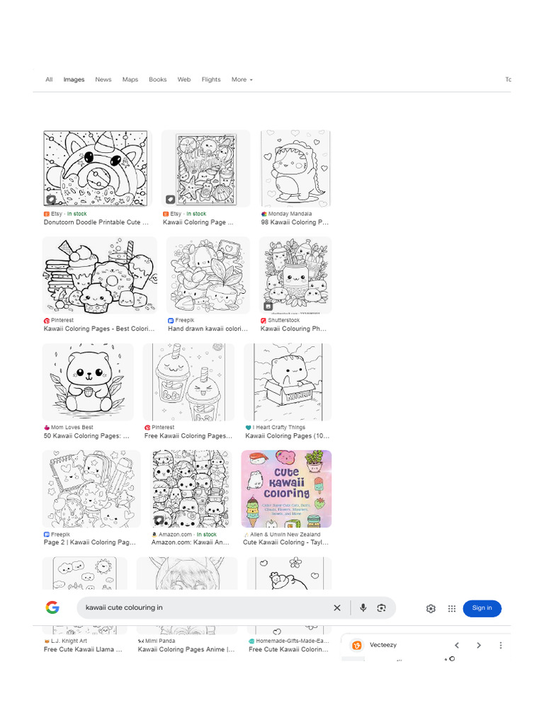 kawaii cute colouring in - Google Search 3 | PDF | Japanese Words And ...