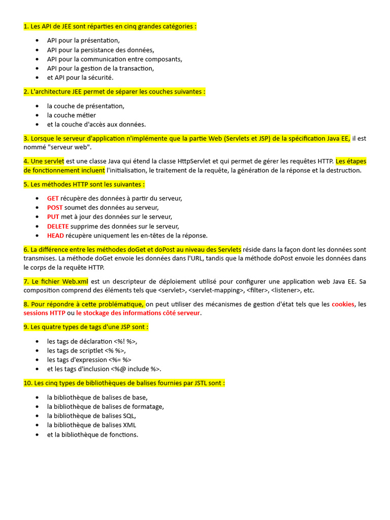 API et Architecture JEE en Pratique | PDF | Internet | Internet et Web