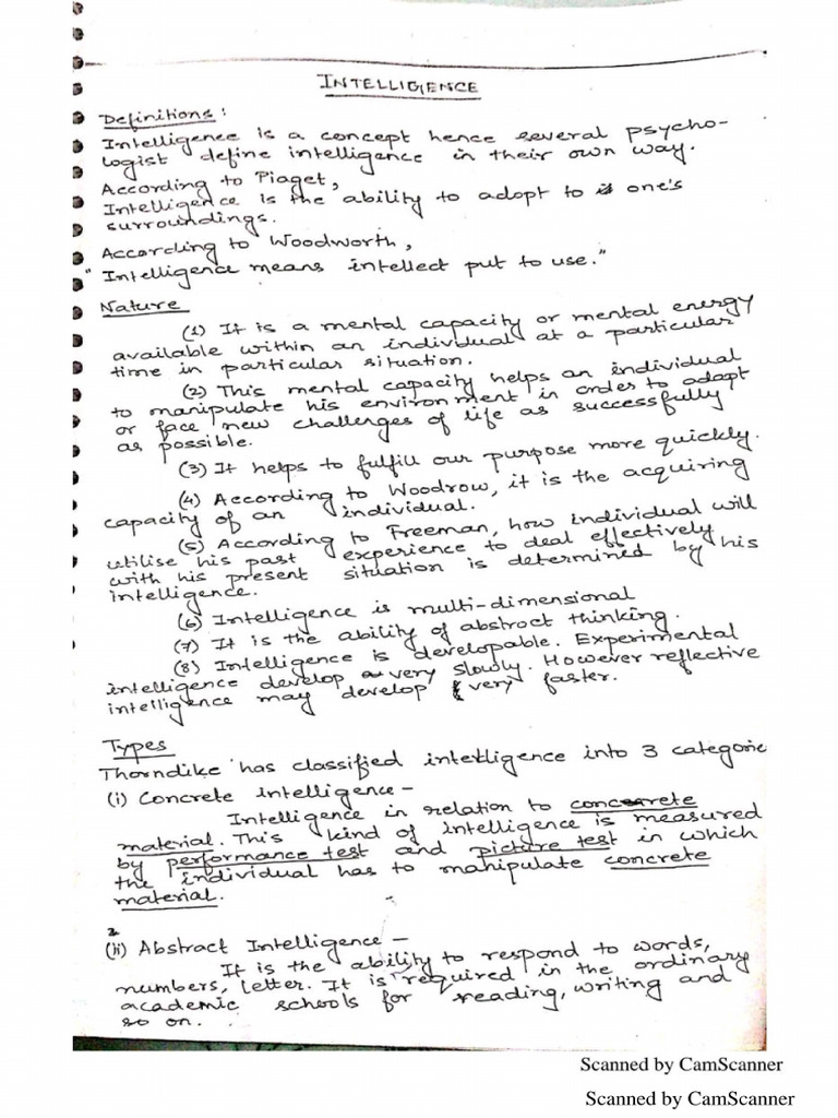 Intelligence Graduation | PDF