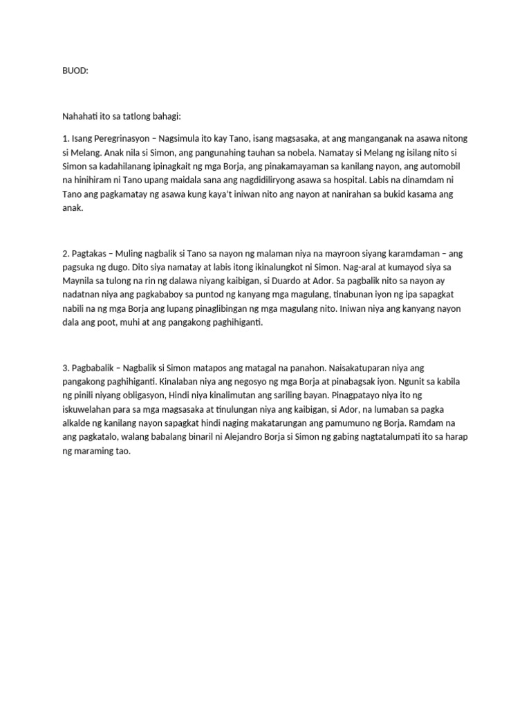 BUOD | PDF