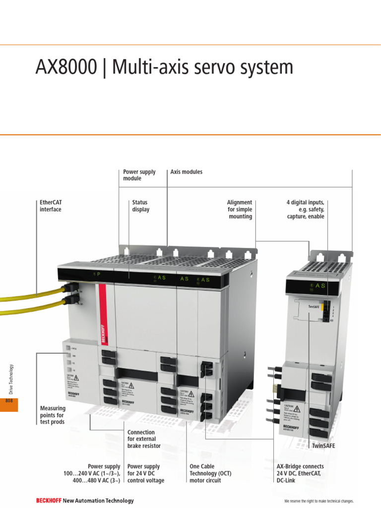 AX8000 Multi-Axis Servo System Overview | PDF | Power Supply | Capacitor