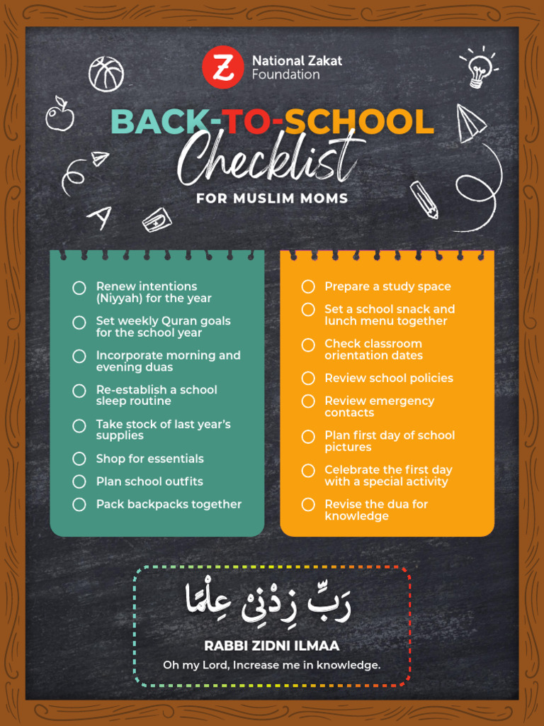 Back To School Checklist | PDF