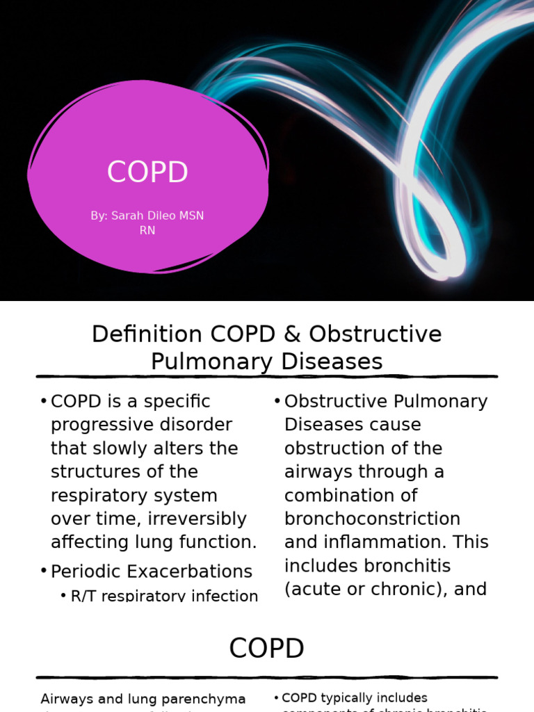 COPD Power Point | PDF | Chronic Obstructive Pulmonary Disease ...