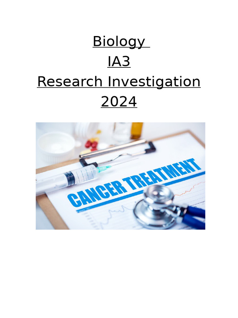 Biology IA3 2 | PDF | Hormone Replacement Therapy | Breast Cancer