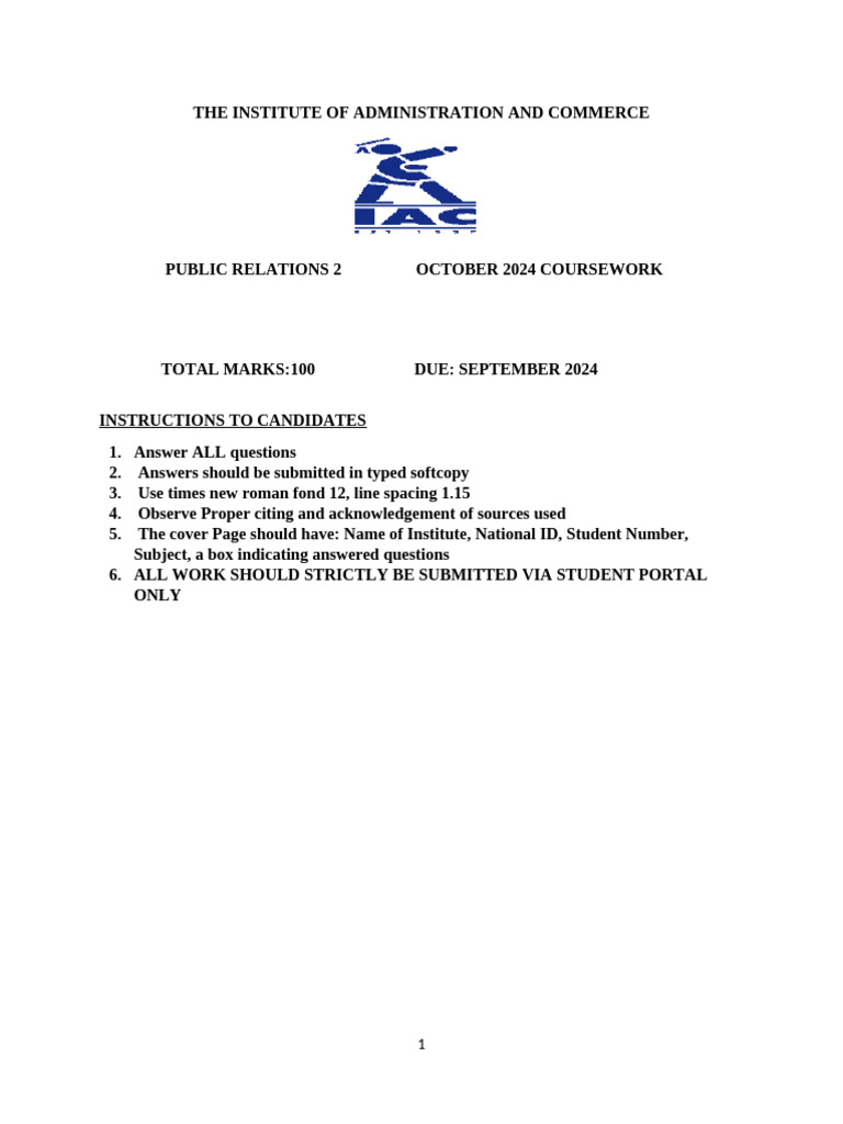 Docs - 20240814-PUBLIC RELATIONS 2 | PDF