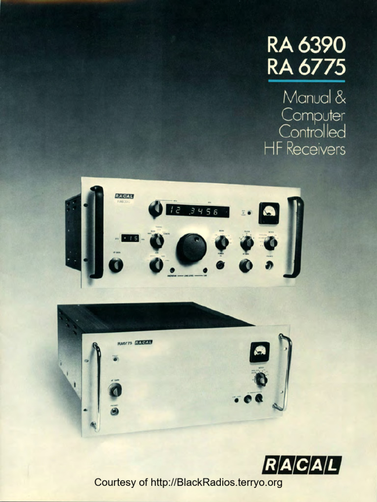 Modular HF Receivers: RA 6775 & RA 6390 | PDF | Detector (Radio) | Decibel