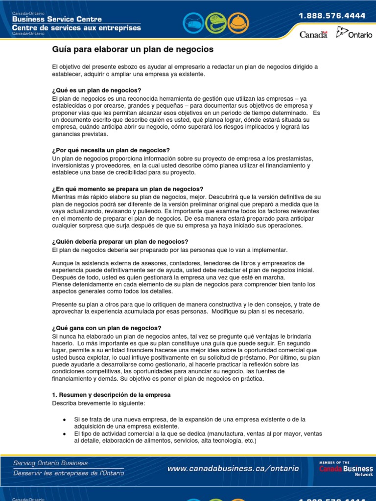 Cómo Crear un Plan de Negocios Efectivo | PDF