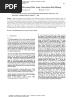 Analysis of Gene Microarray Data using Association Rule Mining