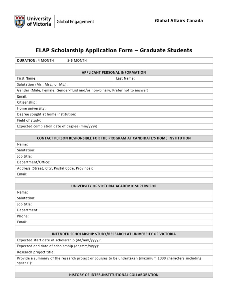 Selecao Interna Pfla Elap 2024 2025 Victoria University Anexo I | PDF