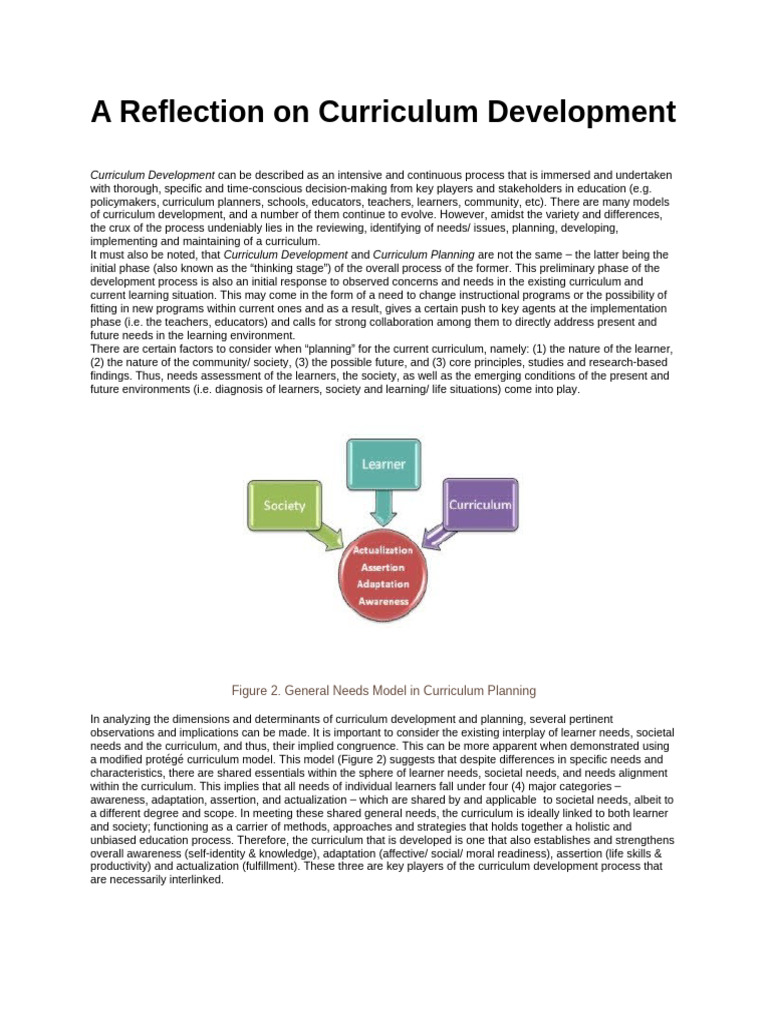 Curriculum Development Insights and Models | PDF | Curriculum | Learning