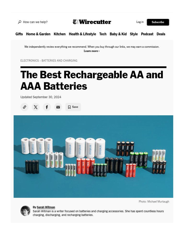 12 Best Rechargeable AA and AAA Batteries of 2024 - Reviews by ...