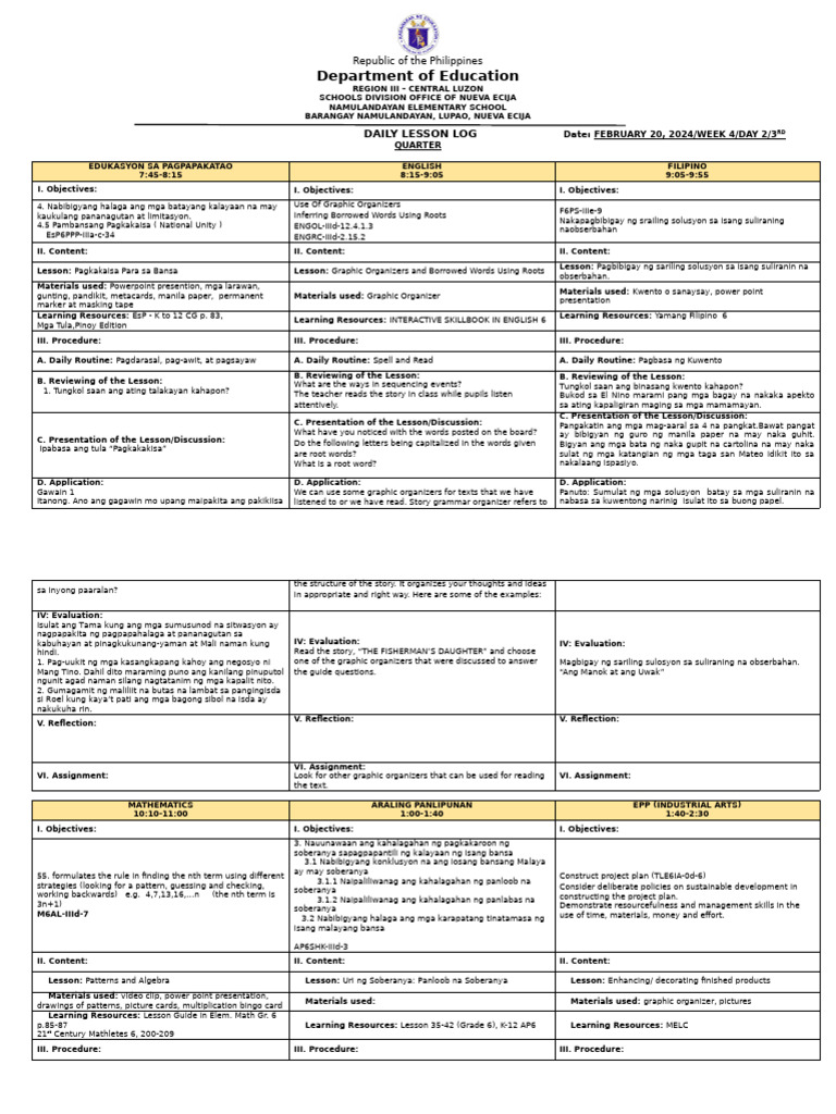 Quarter 3 Week 4 Day 2 Pdf
