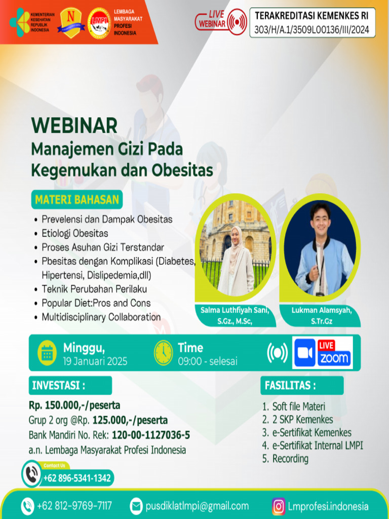 Webinar Manajemen Gizi Pdf