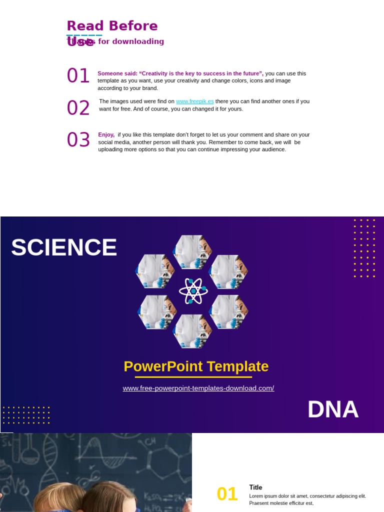 Free DNA PowerPoint Template | PDF