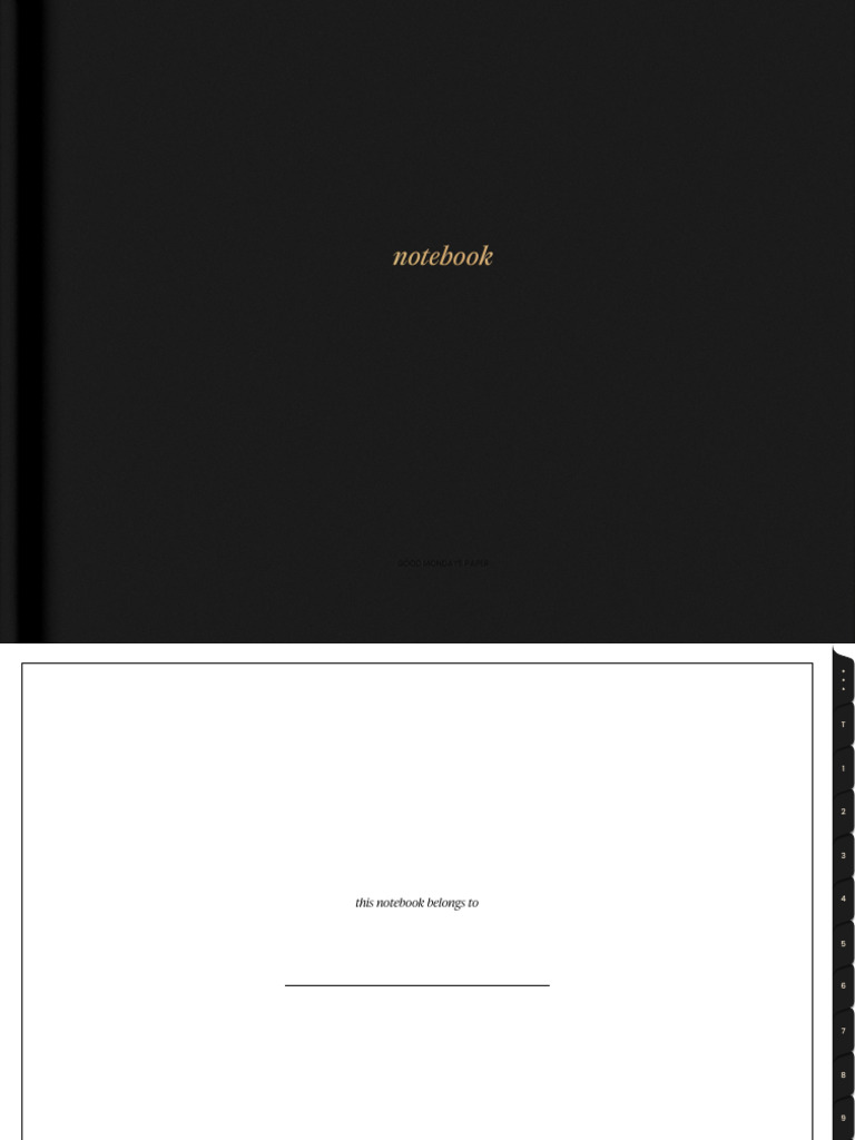 12-Subject Digital Notebook Templates | PDF