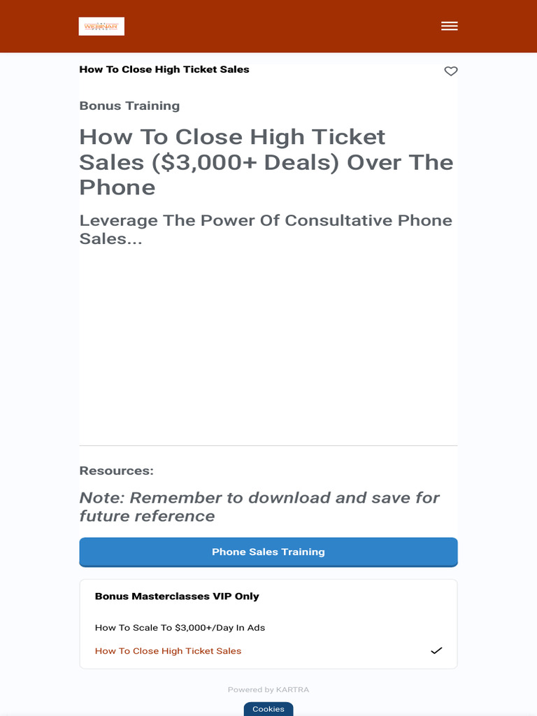 Close High Ticket Sales Over Phone | PDF