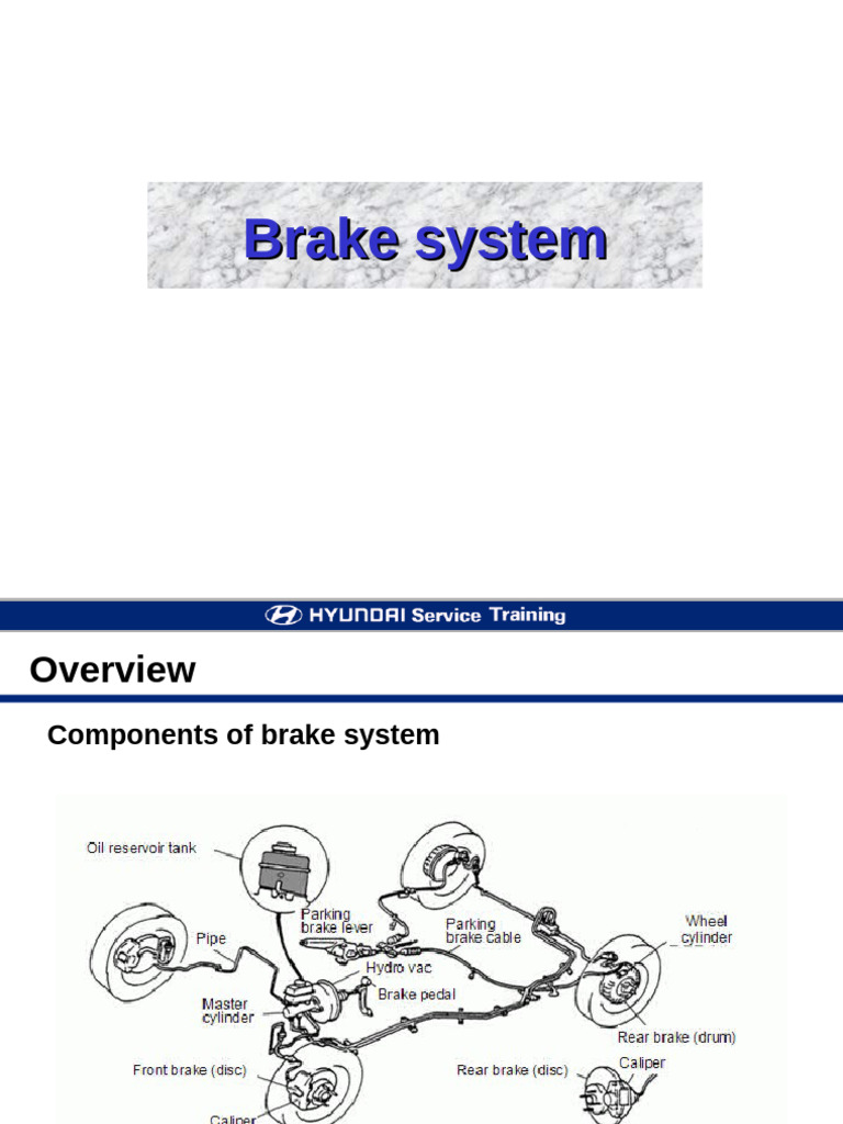 Hydraulic Brake System Overview | PDF | Brake | Anti Lock Braking System