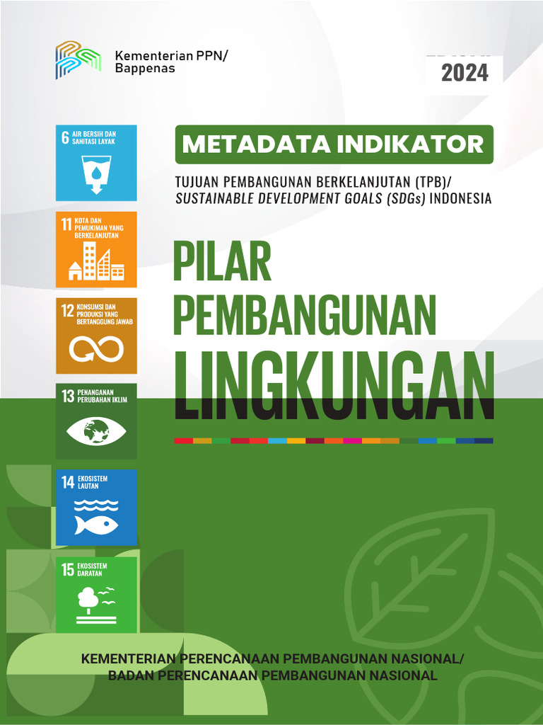 Metadata Indikator SDGs 2024 Indonesia | PDF