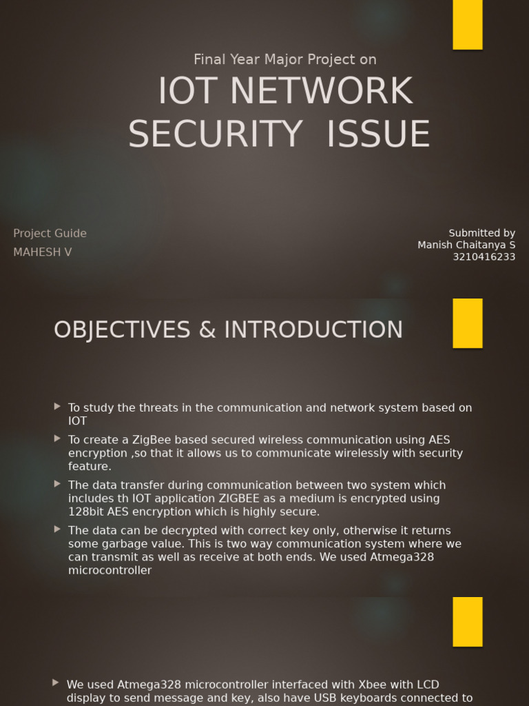 IoT Network Security with AES Encryption | PDF | Encryption | Computer ...