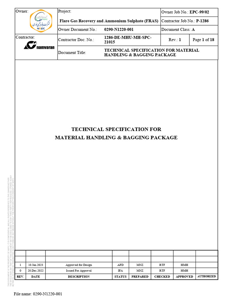 1286 de Mhu MH SPC 21015 1 | PDF | Belt (Mechanical) | Structural Load