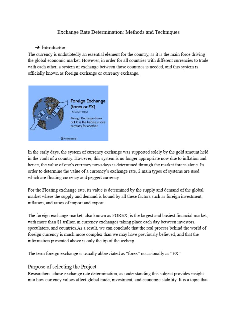 Exchange Rate Determination Methods | PDF | Exchange Rate | Foreign ...