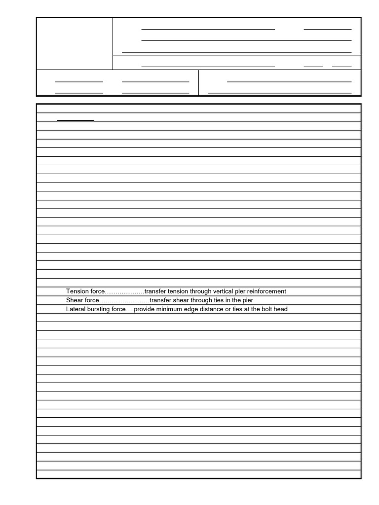 Standard Anchor Bolt Design Guidelines | PDF | Screw | Applied And ...