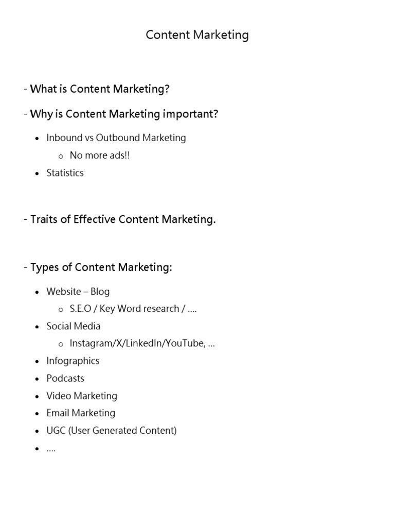 Comprehensive Guide to Content Marketing | PDF