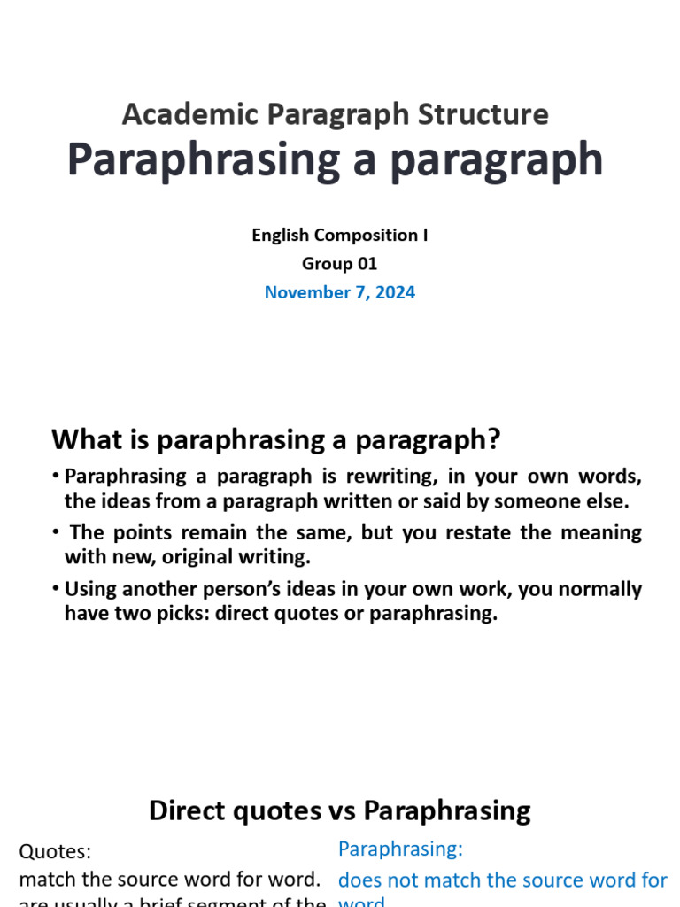 Effective Paraphrasing Techniques | PDF | Tragedy | Romeo And Juliet