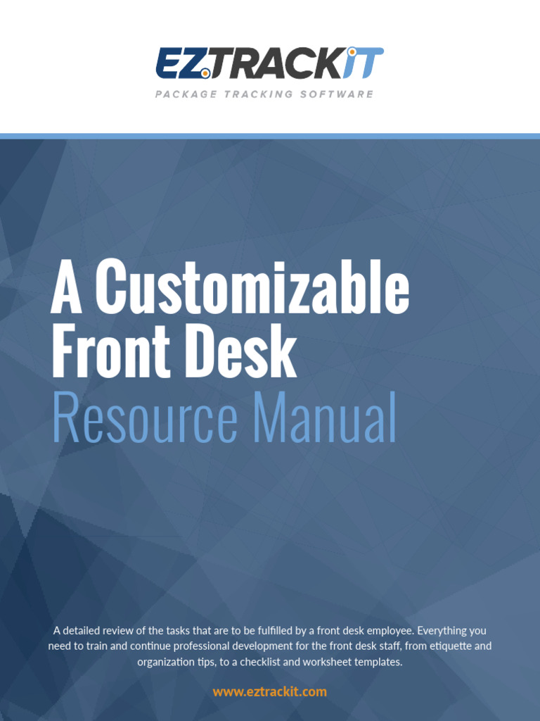 Customizable Front Desk Resource Manual | PDF | Mail | United States ...