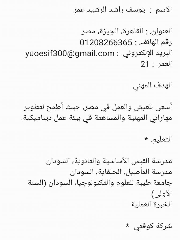 Yousef Rashed Al - Rashid | PDF